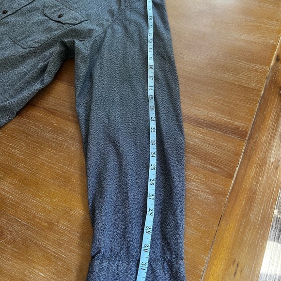 Banana Republic men’s Blue mid weight flap pockets cotton button down shirt XXL - Picture 7 of 10